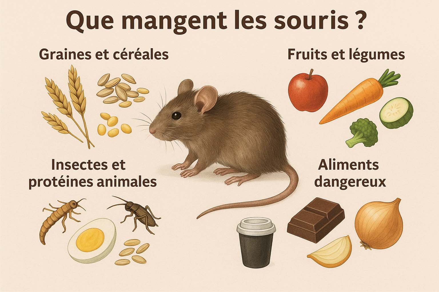 que mange une souri